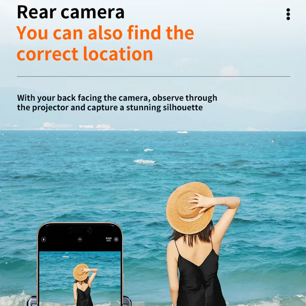 Mini Same Screen With Sound Selfie Device Vlog Monitor Wireless Screen Sharing Device With Clip Projection Remote Photography