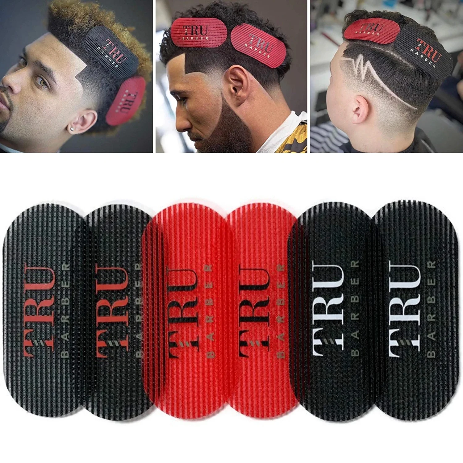 6 PCS HAIR GRIPPERS 3 Colors BUNDLE PACK for Men and Women - Salon and Barber, Hair Clips for Styling, Hair holder Grips