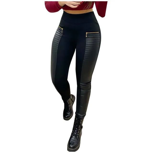 Sexy Fashion Women'S Faux Leather Pants