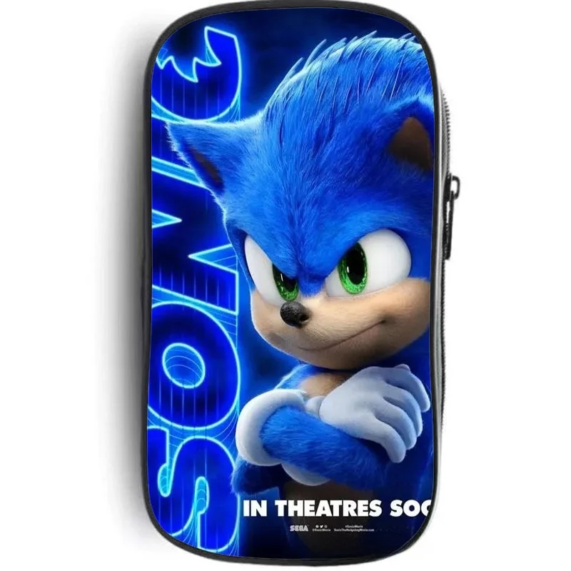 Sonic Large Capacity Multi-Functional Waterproof Pencil Case for Students - Oxford Fabric Bag