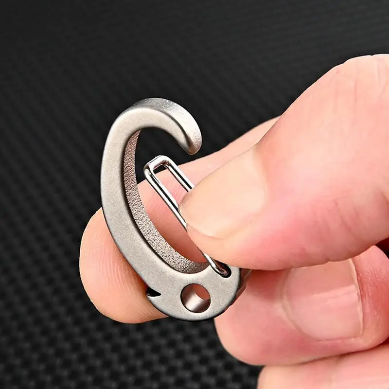 7 clip portachiavi, portachiavi in metallo con anelli a O, piccolo