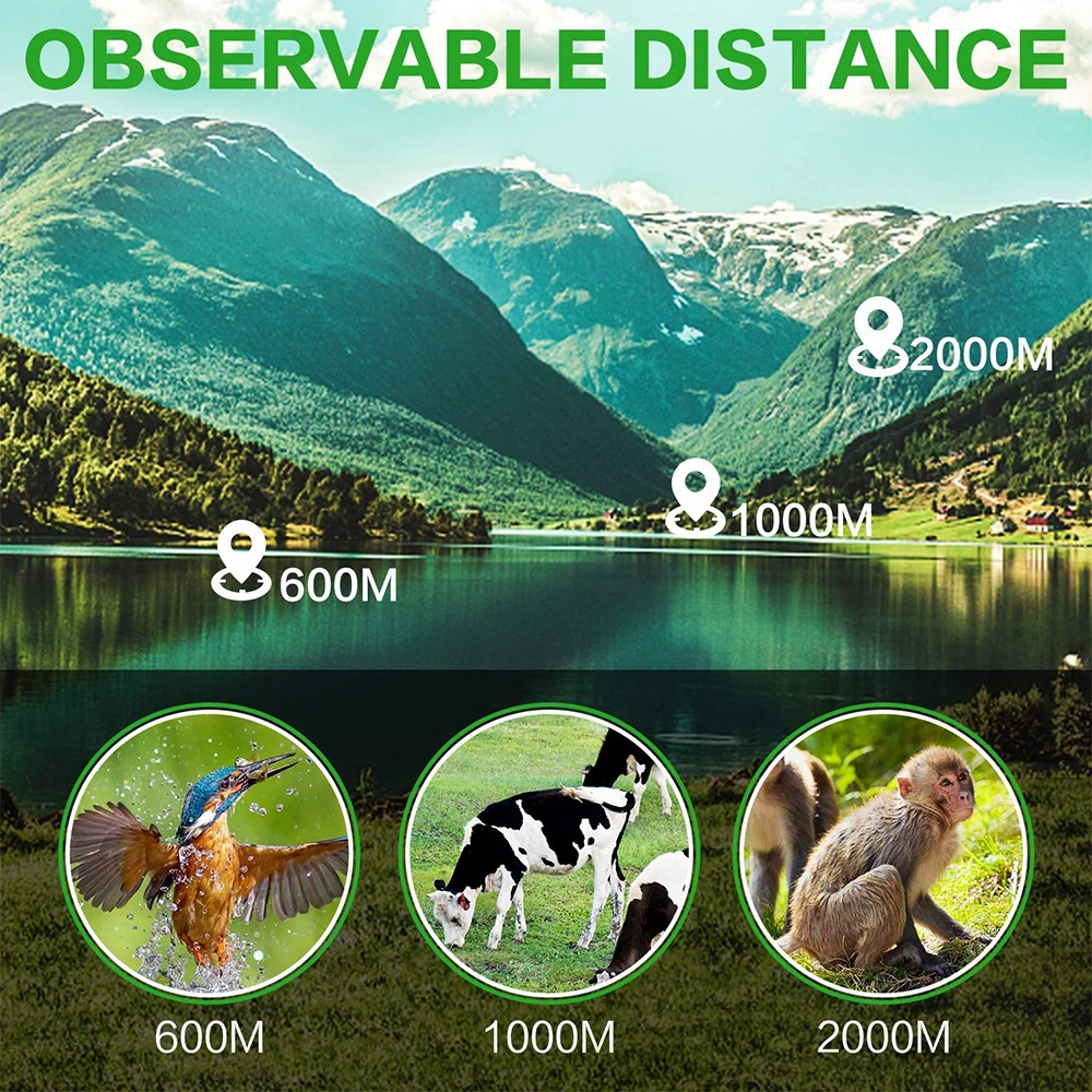 16x52 Dual Focus Monocular Upgrade Handheld Telescope 66m/8000m for Camping Concerts Fishing Hunting Spotting 4