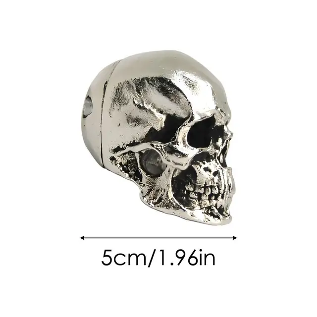 Demon Skull Key Cover Gothic - Metal Horror Keychain For House