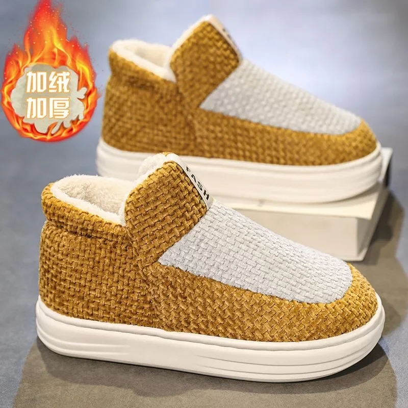 

High Quality Men Snow Boots Winter Fashion Men s Cotton Shoes Hot Sell Plus Velvet Warm Casual Shoes for Men