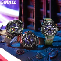 SMAEL  for Leisure Sports Versatile Dual Display Electronic Watch 8069  Astro Alloy Multi functional Student Watch 2
