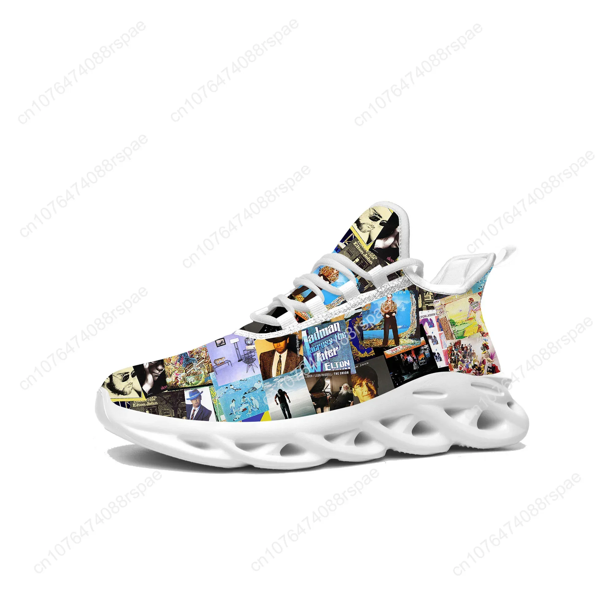 Elton John Singer Flats Sneakers Mens Womens Sports Running Shoes High Quality Sneaker Lace Up Mesh Footwear Tailor-made Shoe 2