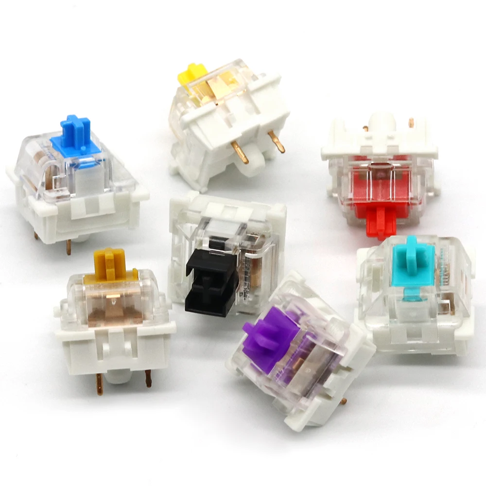 Outemu Interruptores Preto Vermelho Branco Azul Clicky Linear Tátil Silencioso Rgb 45g 55g 60g Ciy para Teclado Mecânico Gaming mx Switch - Imagem 4