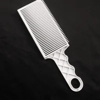 Peigne de coupe de cheveux à dessus plat pour hommes, peigne de décoloration, tondeuse de barbier, mélange résistant à la chaleur, brosse de décoloration, outil de coiffure professionnel 6