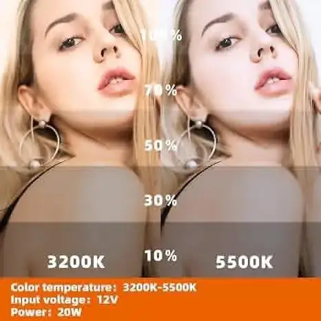 LED 사진 스튜디오 조명, 비디오 녹화 조명, 사진 패널 램프, 책상 마운트 스탠드, 유튜브 라이브 스트리밍 회의용