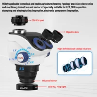 ميكروسكوب TX-350e V1.1 ثلاثي العدسات – زووم 7X-50X مع عدسات رؤية واسعة جداً (WF10X/23mm) 2