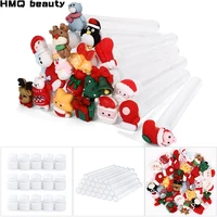 20 Tubos Cepillo Pestañas Navidad DIY Reutilizable Anti-polvo | Decoración Resina Cejas y Extensiones | Suministros Artesanales