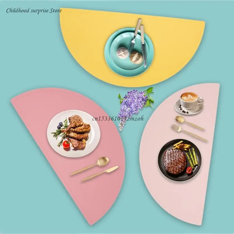 Be A Heart Silicone Placemats for Kids and Toddlers, BPA-Free Non