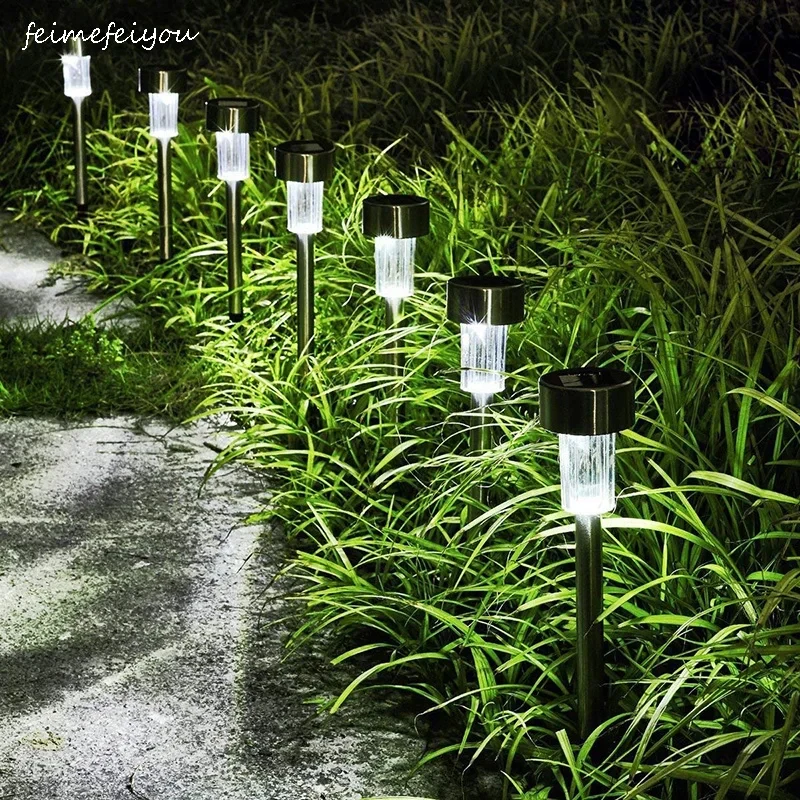 1/2/4Pcs Outdoor Solar Lights Garden Lamp Solar Powered Waterproof Landscape Path LED Light For Yard Backyard Lawn Patio Decora