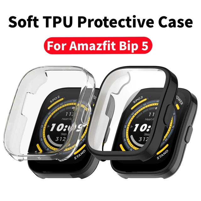 Plating Soft TPU Case For Amazfit Bip 5 Full Screen Protector Shell  SmartWatch Cover For Huami Amazfit Bip5 Bumper Accessories - AliExpress