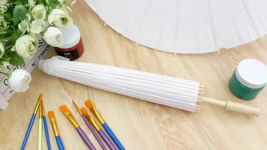 Ombrello di carta bianca per hobby creativi, colore bianco carta decorativa ombrello ombrello matrimonio decorazione festa matrimonio accessorio fotografia cosplay foto (40 cm) Bridal Party Decor Phot
