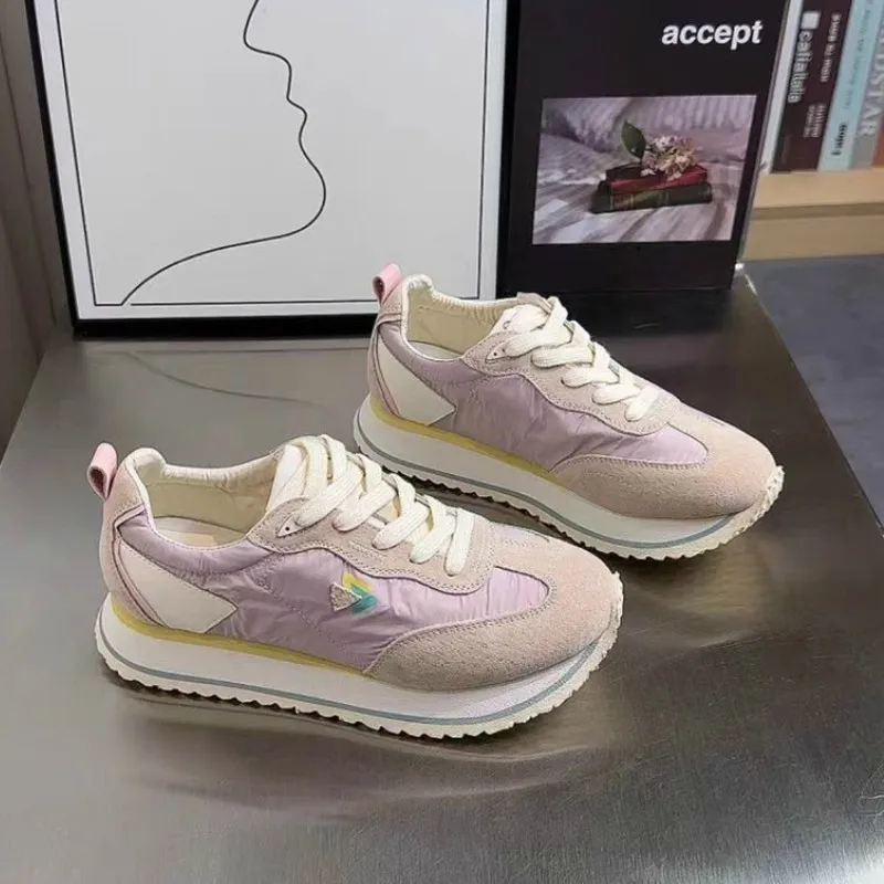 TAVIMART  -  Women's Sneakers Summer Shoes Platform Woman-shoes Tennis Female New Thick Sole Casual Roses Trainers Mesh Retro Lace-Up Sl main image 0