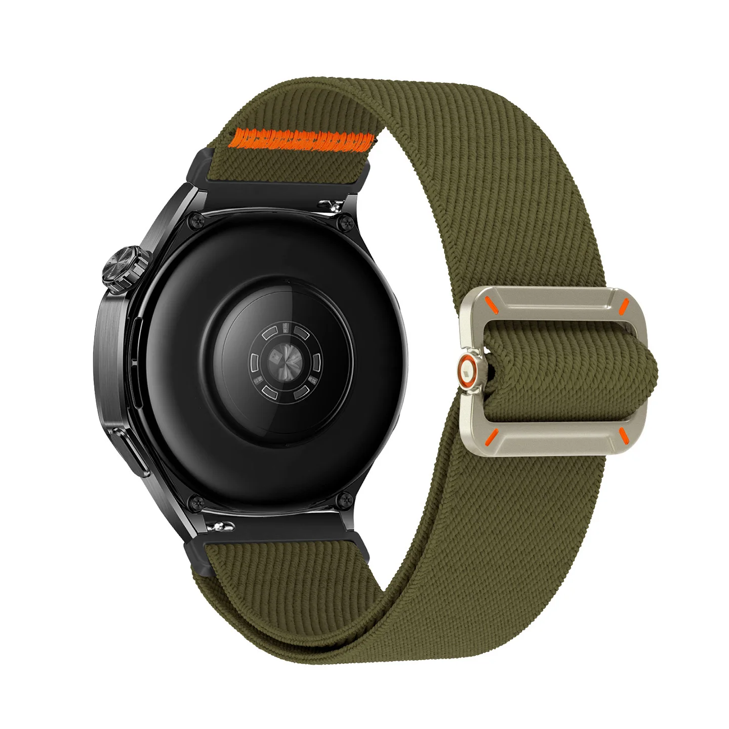 Elastic Braided Nylon Watch Band - 22mm/20mm