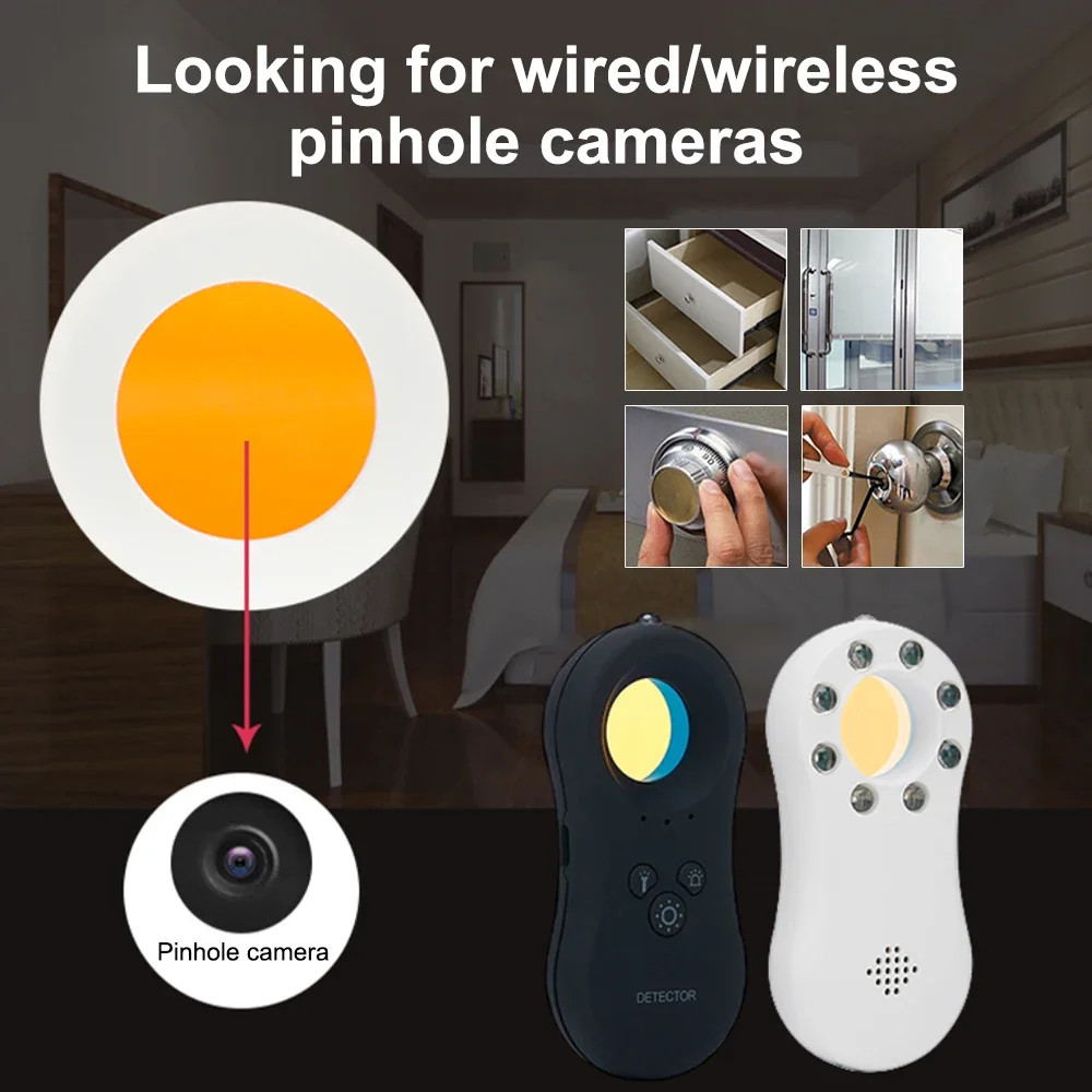 Multi-Function Mini Wireless Camera Device Finder GSM Signal Detector Anti-Candid Privacy Security Protect Vibration Alarm