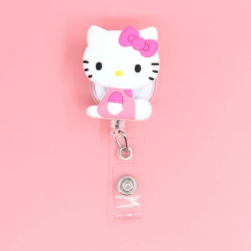 Big Size Thickened Silica Gel Hello Kitty Kuromi 60cm Retractable Badge  Reel Nurse Student Exhibition ID Card Clips Badge Holder - AliExpress