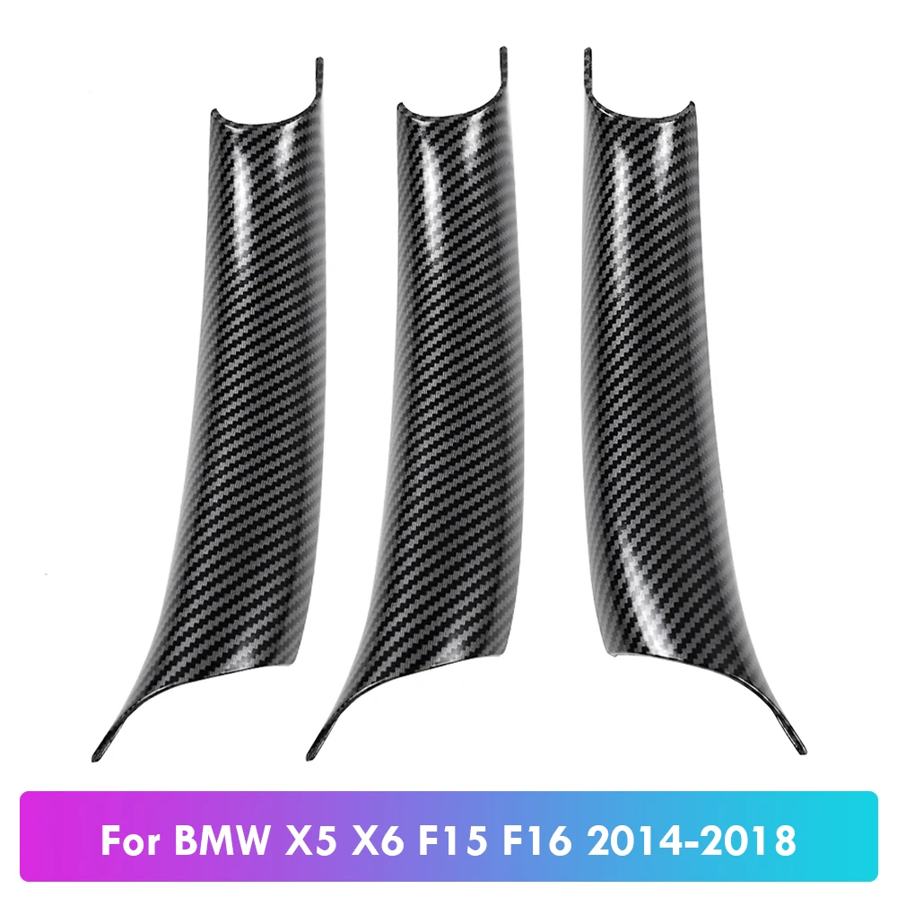 

Carbon Fibre Interior Door Handle Panel For BMW X5 X6 F15 F85 F16 F86 2014 2015 2016 2017 2018 Inside Cover Trim Fit Replace