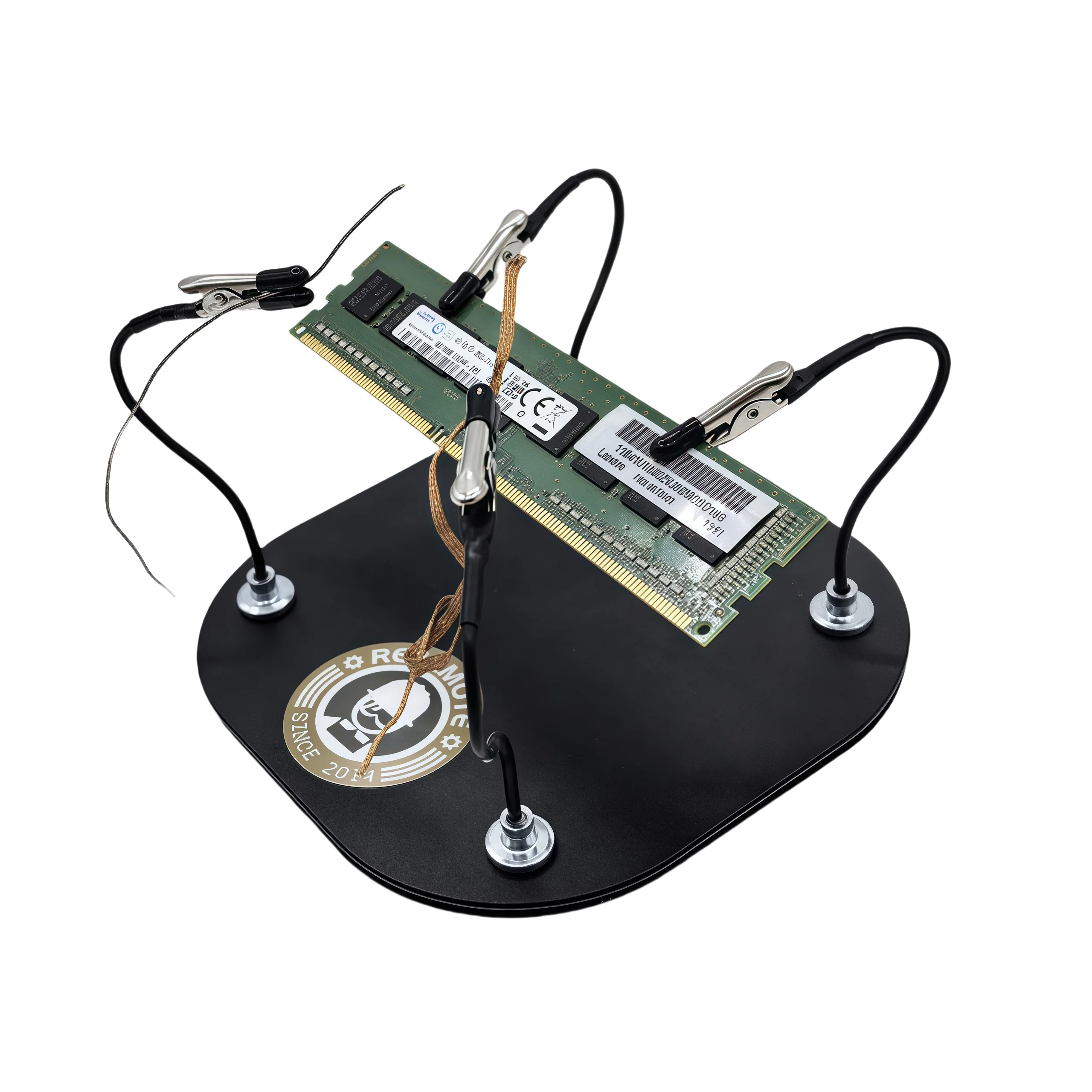 Universal PCB Holder Soldering Platform with Magnetic Pins Groove Fixtures Bendable Clips for Circuit Board Electronic Repair