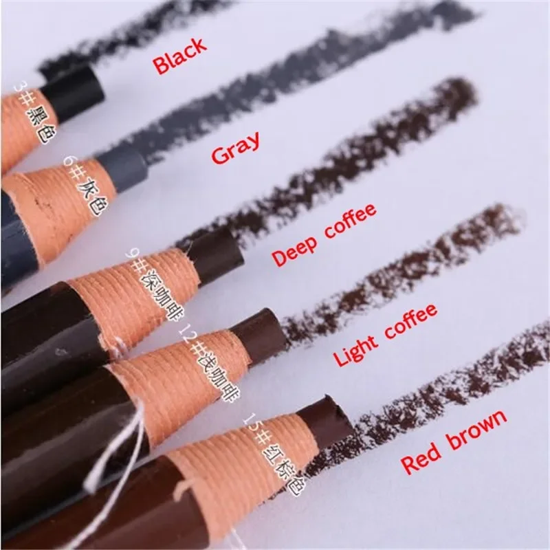 5 Color Eyebrow Enhancer Pencil Eyebrow shadows Waterproof Long Lasting Eye Brow Eye Liner Paint Makeup Tools 1pc/3pcs/5pcs 3