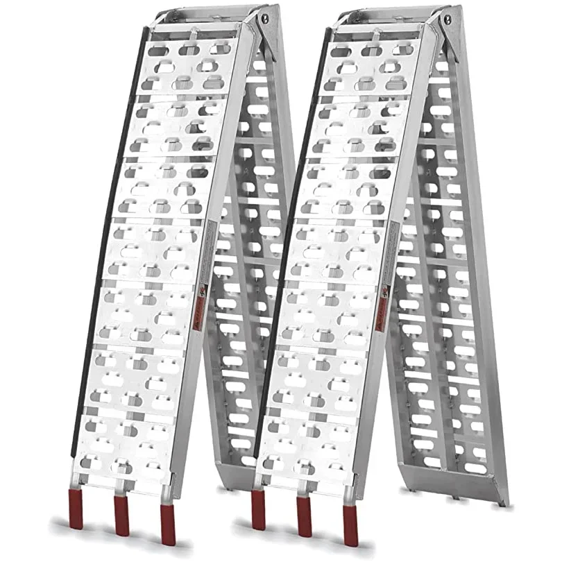 Aluminum Ladder ATV 1pc for Pickup Trucks 7.5 FT Aluminum Portable Ramps 750 Lbs Capacity Scrambling Motorcycle Ladder