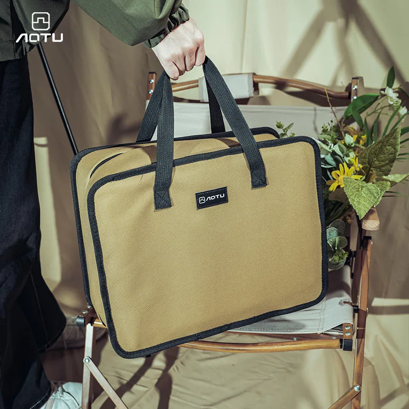 Camping Storage Bag For Cassette Oven Gas Canister Picnic Cookware Ground Nail Tool Kit