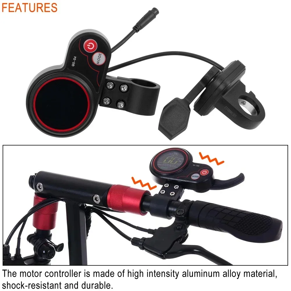 Description Picture 2 of itemElectric Scooter Thumb Throttle QS-S4 LCD Display 36-60V 72V for Zero 9 Zero 8X Zero10 Zero10X 11X E-scooter QS-S4 Display Parts
