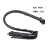 120cm Leather Weave Handle Snake Whip Horse Whip Riding Crop Flogger Paddle Slapper Horse Training Dressage Whips 3