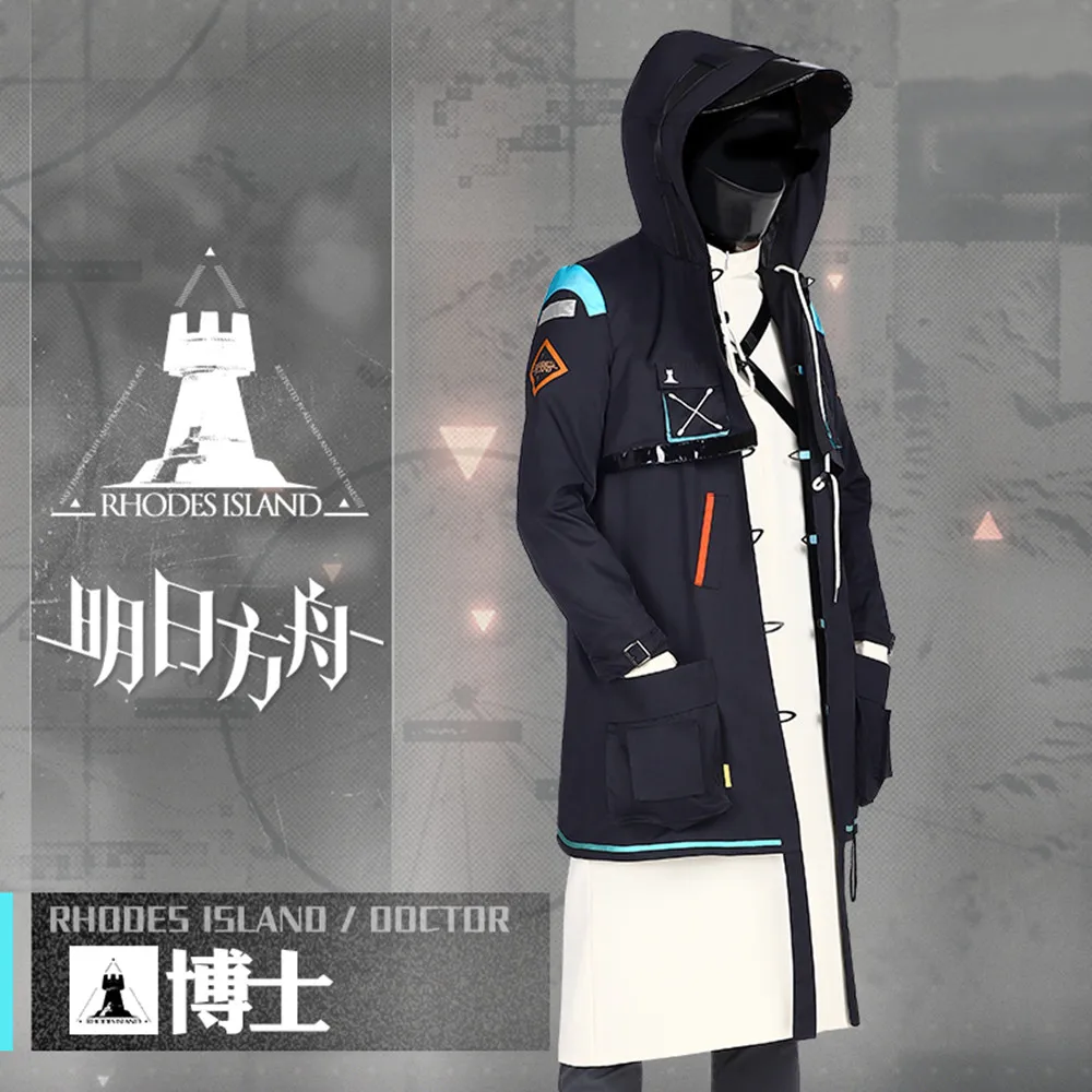 

Hot Game Amine Arknights Cosplay Costume Rhooes Island Doctor Daily Suit Handsome Male Man Party Halloween Role Play Clothing