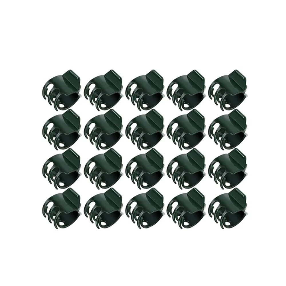 6-Claw Dark Green Plant Support Clips for Orchids and Climbing Vines