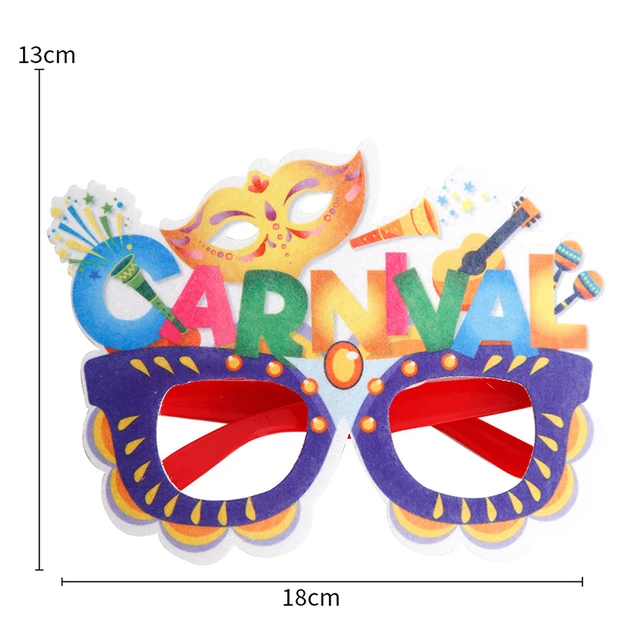 Decorazioni per feste di carnevale del brasile occhiali di piume colorati  Non tessuti puntelli per fotografia per feste decorazione di compleanno  decorazioni Mardi Gras - AliExpress