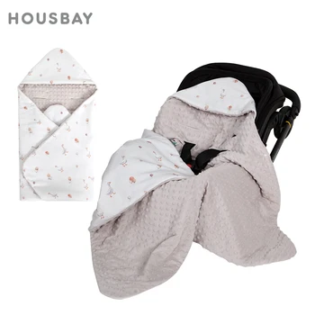 Hooded Car Seat Baby Blanket 1
