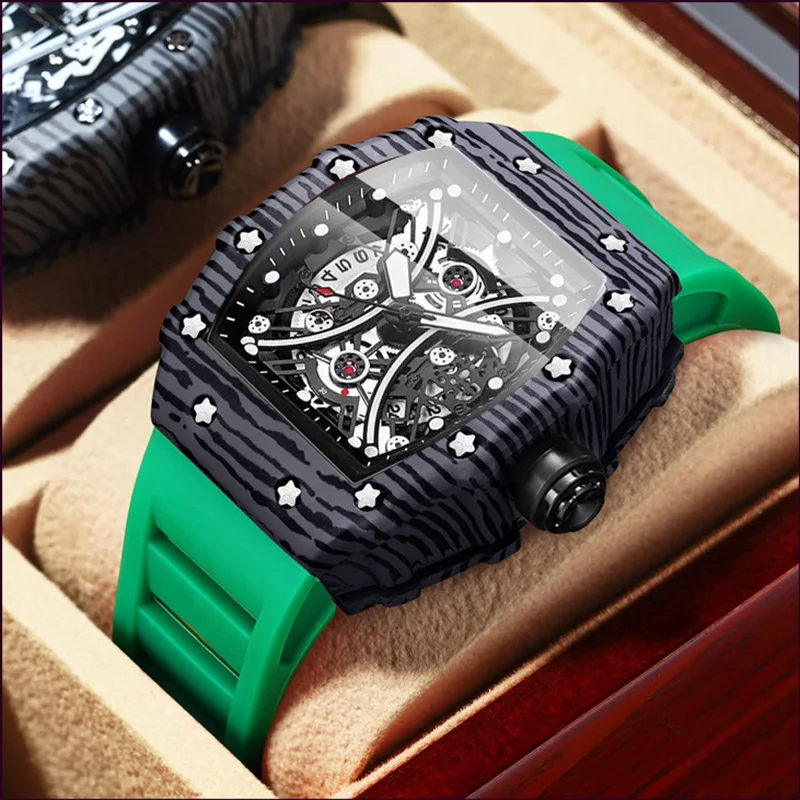 

Fashion Brand Men's Quartz Watch Non-mechanical Silicone Strap Luminous Hand Clock Luxury Student Sports Gift Wristwatch