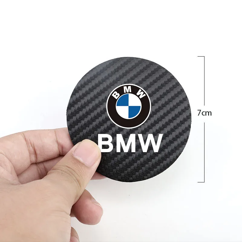 자동차 엠블럼 컵 트로프 매트 코스터 가죽 액세서리, BMW E92 E93 F34 F35 F07 F12 F13 G15 G16 E84 F39 G01 G02 G26 E63, 2 개