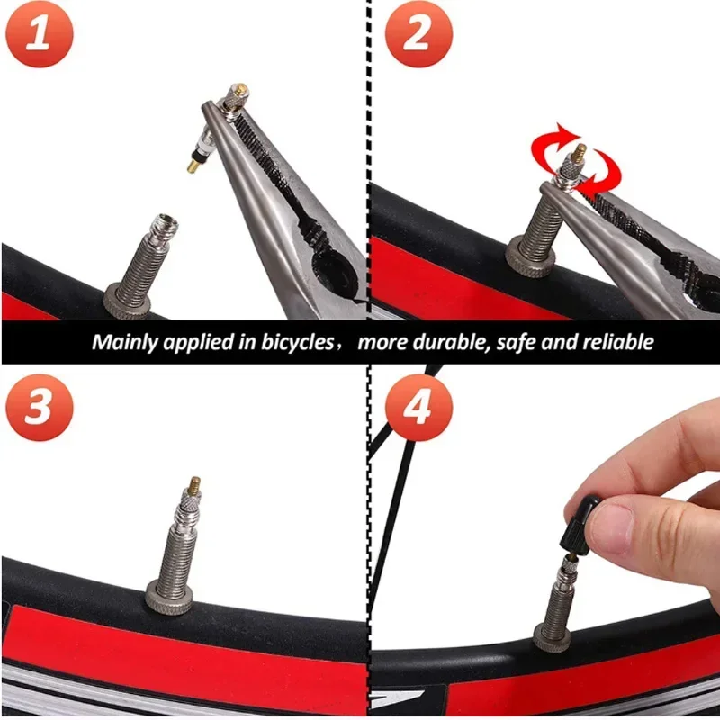 Bicycle Valve Core Remover Bicycle Valve Core Bicycle Valve Tool Bicycle Valve Replacement 12pcs Bicycle Removable Presta Valve Core Bike Replacement Brass Tubeless Core Remover Tool for Tubeless Road MTB Cycling