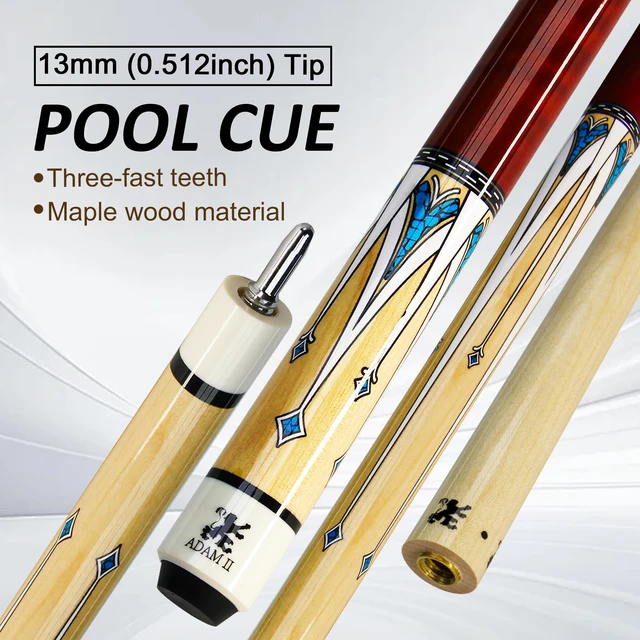 13mm Canadian Maple Pool Cue joint Quickly connect teeth for Beginners/Intermediate Players High Quality Elegant Pattern Shaft 1