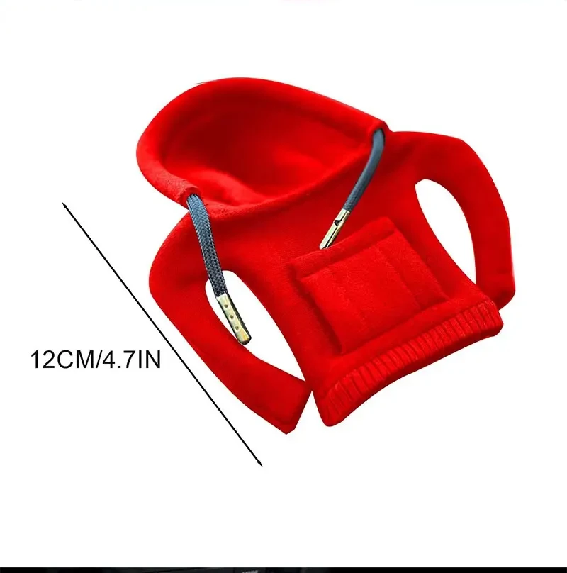 Kleines Schaltgriff-Set, Griff-Set, Auto mit manuellem Schalthebel, automatisches Schalt-Set, Winter-Autohebel-Set, Kapuzenpullover, niedliche Auto-Dekoration – Detail 10