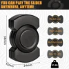 Stainless Steels 3 in 1 Fidget Spinner and Slider Combo with Click Button Metal Toy for Adult Stress Relief 2