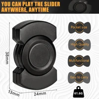 Stainless Steels 3 in 1 Fidget Spinner and Slider Combo with Click Button Metal Toy for Adult Stress Relief 2