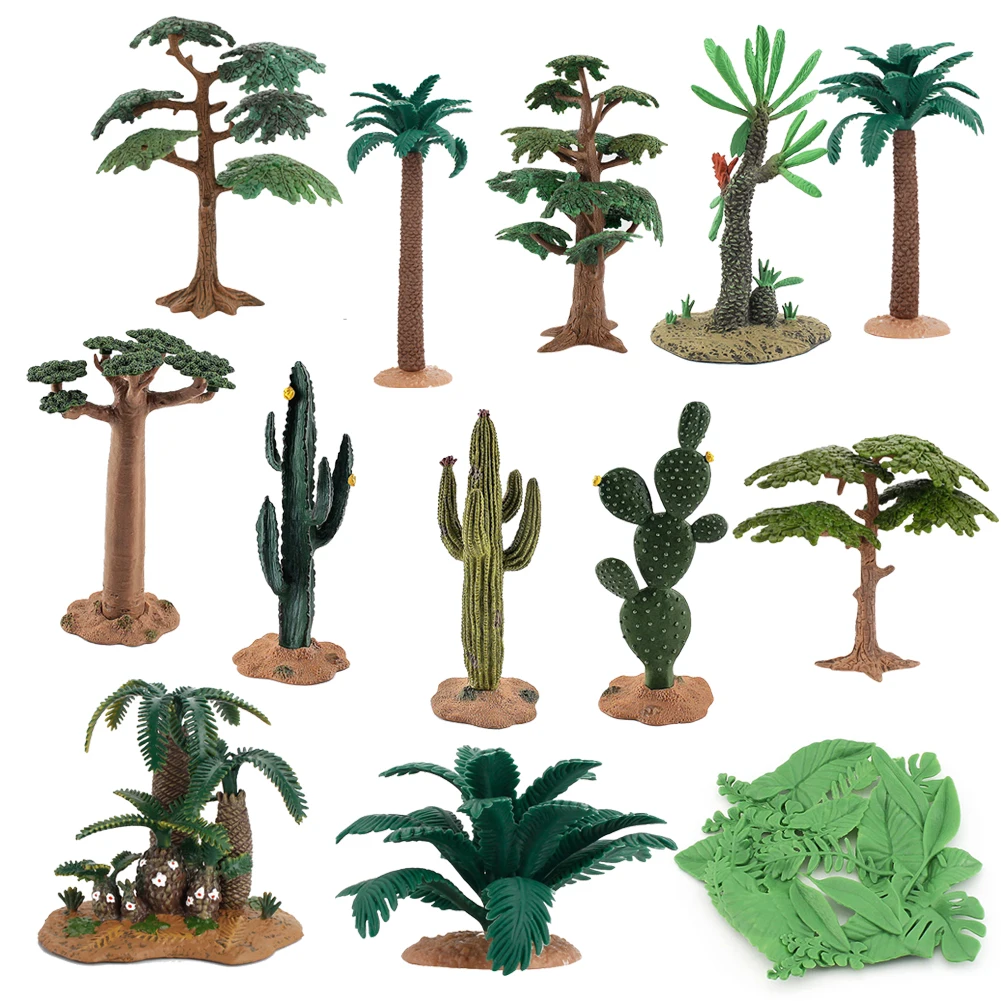

Simulated Green Plant Cactus Tree Baobab Tree Model Ornaments Tropical Trees Desktop DIY Scene Toys Dolls Children's Educational