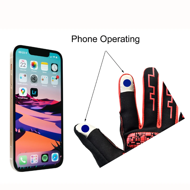 Winter Full Finger Cycling Gloves Warm Fleece Bicycle Road Mountain Bike MTB Sports Touch Screen Gel Gloves for Women Men 5