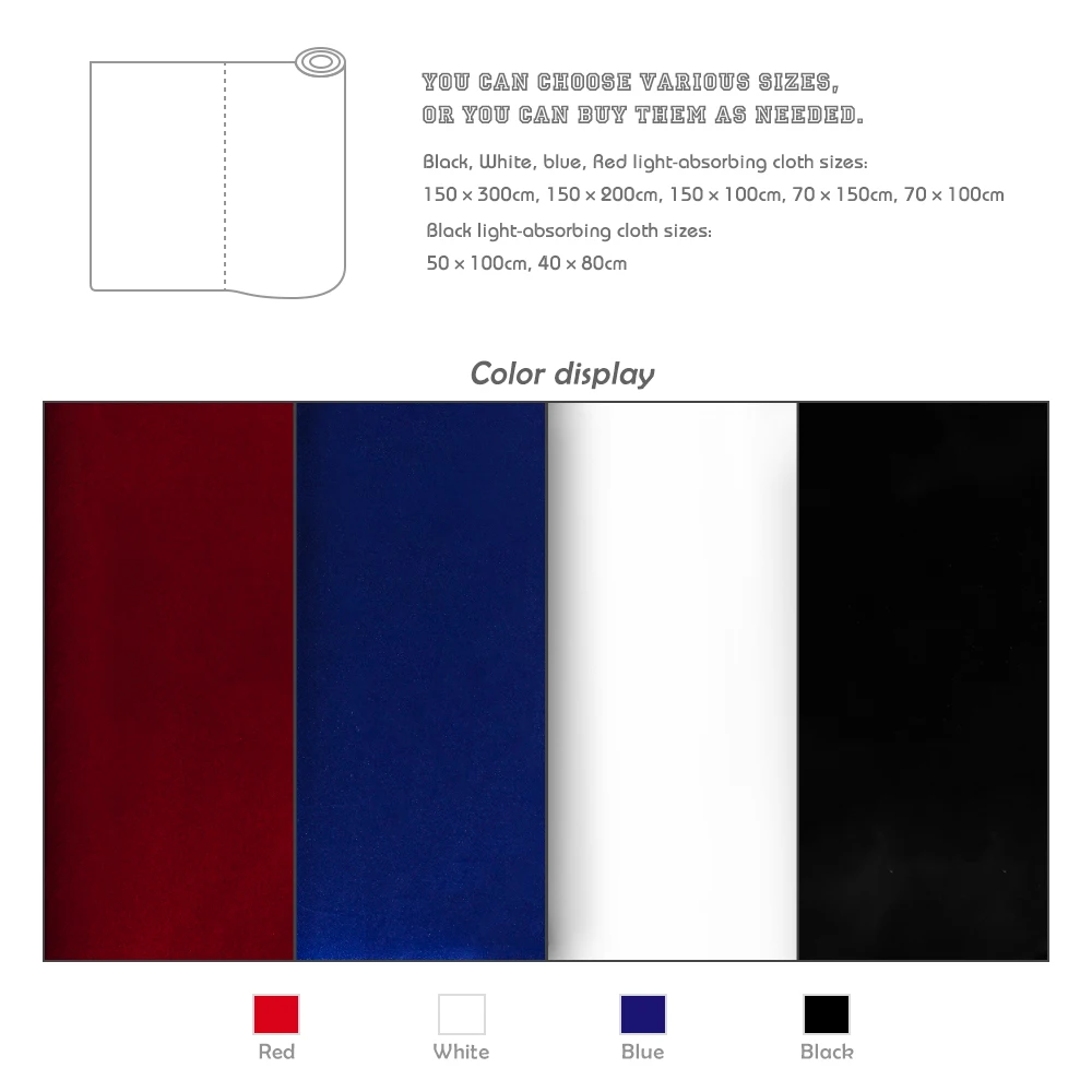 Photo Backdrop Background Flocking Solid Color Black Absorb Light Background Simple Screen Photo Backdrop Studio Photography Props Photo Studio