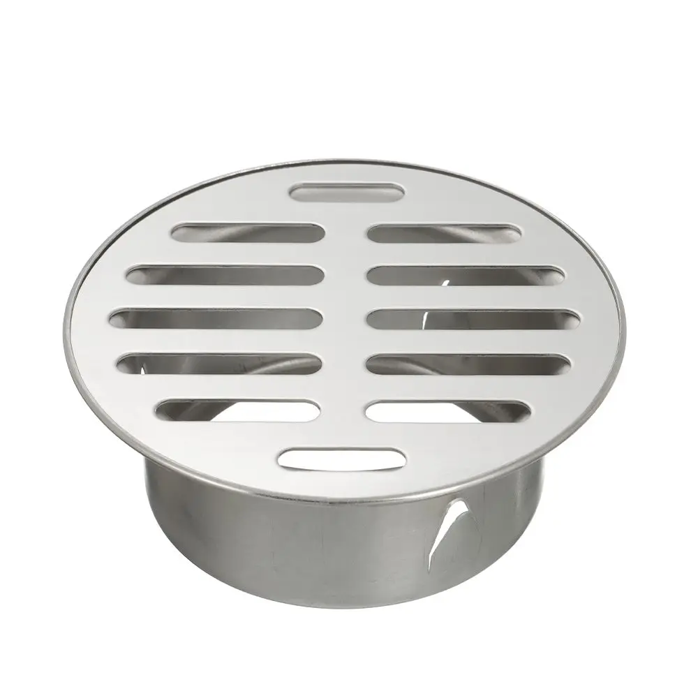 กลางแจ้ง Anti-blocking สแตนเลสสตีลท่อระบายน้ําชั้นระเบียงระบายน้ําฝาครอบท่อฝนหมวกระบายน้ําประปา FITTING 1