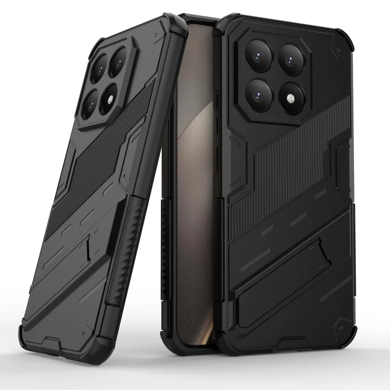 Durable Shockproof Kickstand Holder Case with PC Bumper