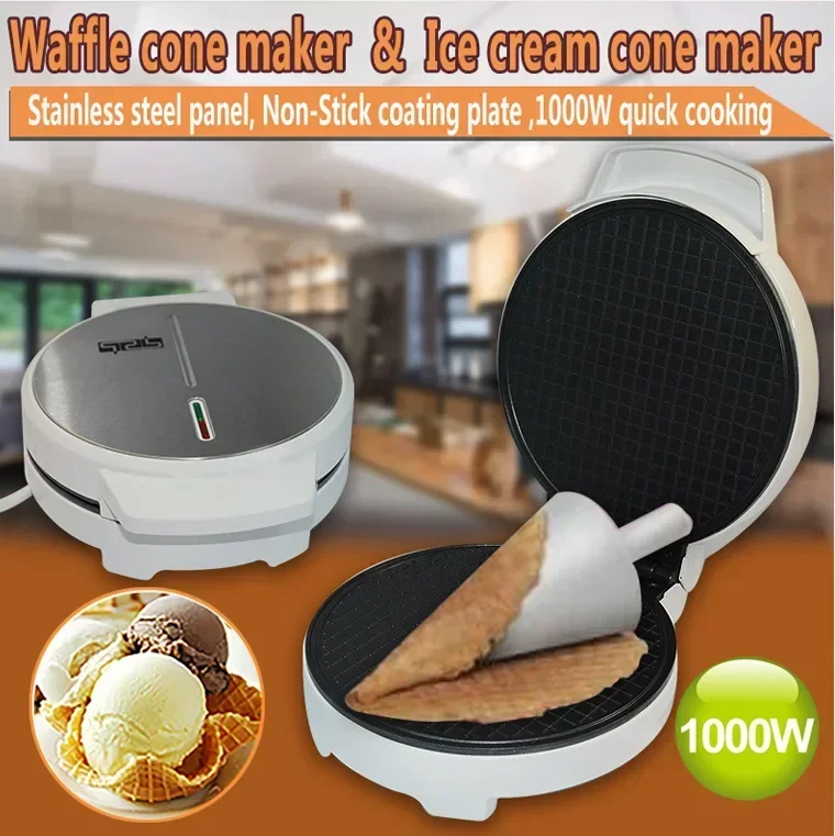 Description Picture 2 of itemegg roll machine ice cream reel machine / ice cream machine / breakfast machine children home commercial egg waffle maker