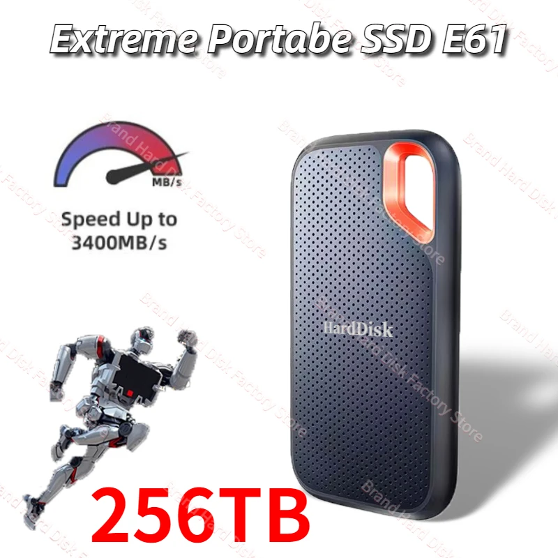 

SSD 4TB 1TB 2TB Disco Duro External Solid State Drive Portable SSD 1050MB/s Speed USB 3.1 Type-C Hard Disk for PC Camera PS5