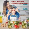 450ML  Regular-Mouth Glass Mason Jars with Metal Airtight Lids and Bands for Canning, Preserving, & Meal Prep 6