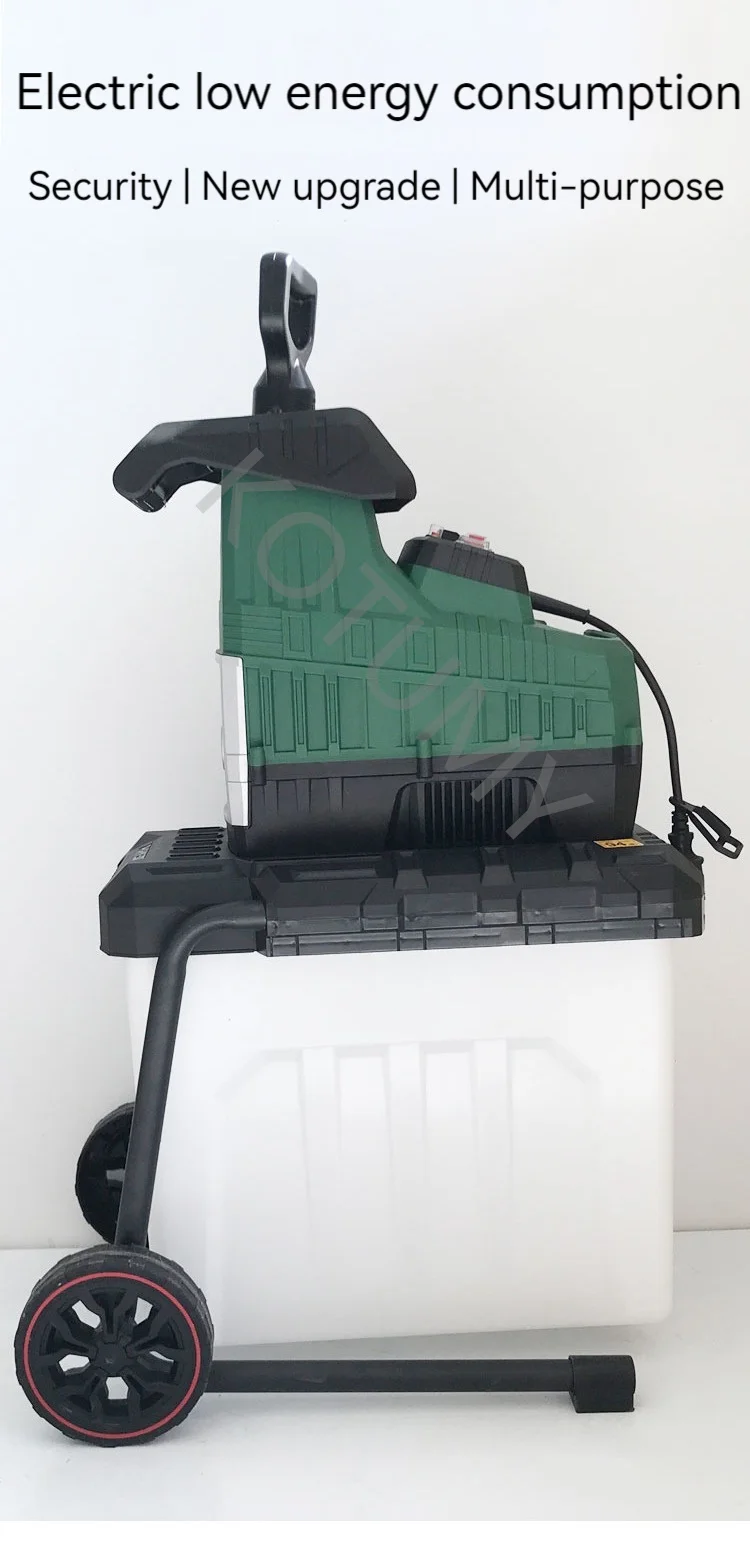 Description Picture 6 of item2800W Industrial Household Electric Wood Branch Shredder Garden Tree Leaf Electric Pulverizer High Power Breaking Machine